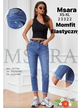 Jeansy damskie M'sara,size XS-XL, paczka 12szt,