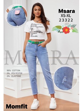 Jeansy damskie M'sara,size XS-XL, paczka 12szt,