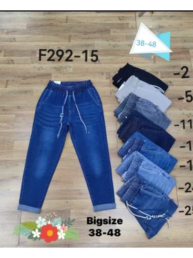 Jeansy damskie ,size 38-48, paczka 12szt,1 kolor