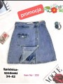 Spódnica krótka jeansowa damska ,size 34-42, paczka 12szt,