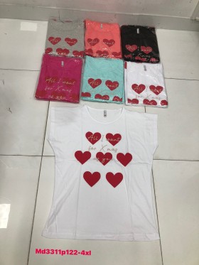 Bluzki damskie  ,size 2-4xl, paczka 12szt ,mix kolor