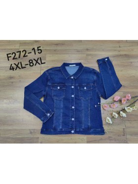 Kurtki Jeansowe damskie ,size 4-8xl, paczka 10szt,