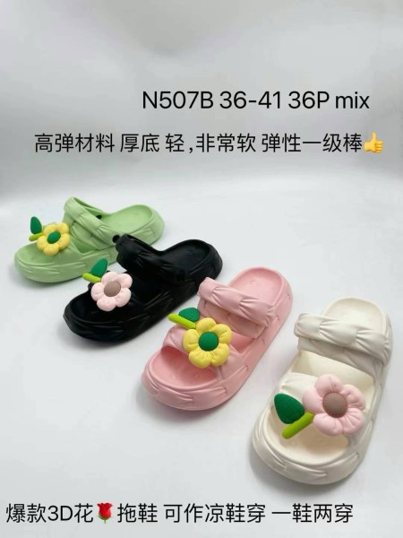 Buty Klapki Damskie (36-41,36par)mix kolor