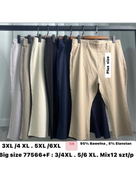 Spodnie damskie  ,size 3-6xl, paczka 12szt,mix kolor
