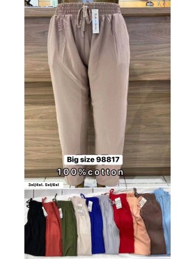 Spodnie damskie  ,size 5-6xl, paczka 12szt,mix kolor