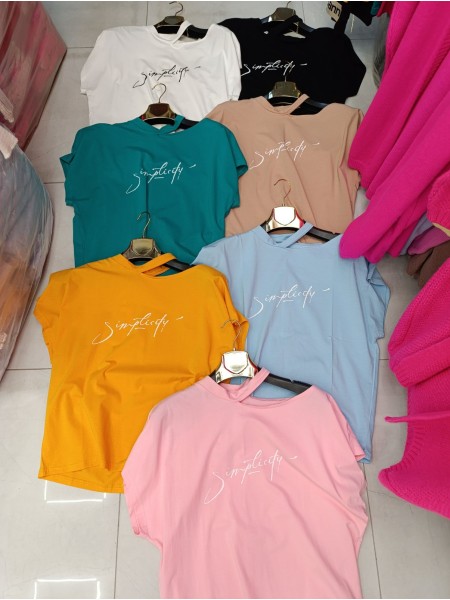 Bluzki damskie  Tureckie,size UNI, paczka 10szt,MIX kolor