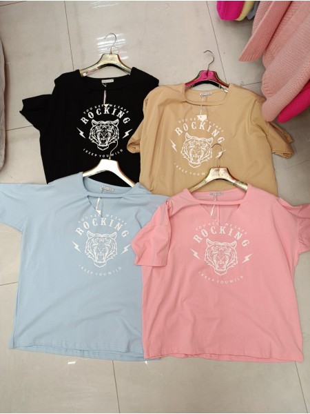 Bluzki damskie  Tureckie,size UNI, paczka 10szt,MIX kolor