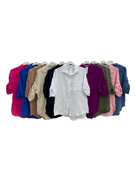 Koszule damskie  Włoskie ,size UNI, paczka 6szt,MIX kolor