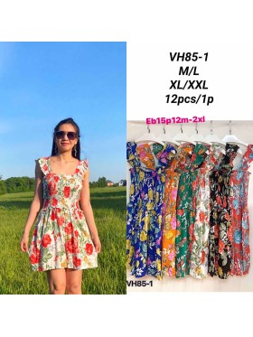 Sukienki damskie  ,size m-2xl, paczka 12szt ,mix kolor