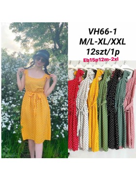 Sukienki damskie  ,size m-2xl, paczka 12szt ,mix kolor