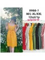 Sukienki damskie  ,size m-2xl, paczka 12szt ,mix kolor