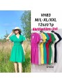 Sukienki damskie  ,size m-2xl, paczka 12szt ,mix kolor