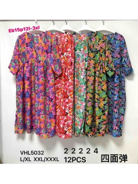 Sukienki damskie  ,size l-3xl, paczka 12szt ,mix kolor