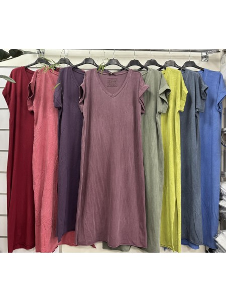 Sukienki damskie Włoskie ,size UNI, paczka 6szt,mix kolor