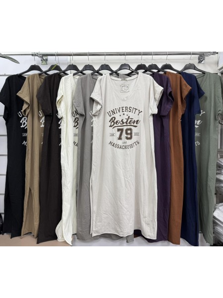 Sukienki damskie Włoskie ,size UNI, paczka 6szt,mix kolor