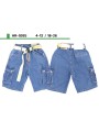 Spodenki jeans dzieciece rozm 4-12 lat, paczka 5szt, 1 kolor
