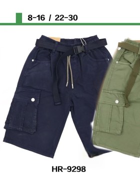Spodenki jeans dzieciece rozm 8-16 lat, paczka 5szt, 1 kolor