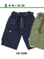Spodenki jeans dzieciece rozm 8-16 lat, paczka 5szt, 1 kolor