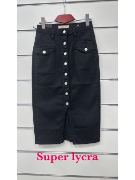 Spódnica długa jeansowa damska ,size xs-xl, paczka 10szt,