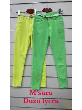 Jeansy damskie M'sara ,size xs-xl, paczka 10szt,