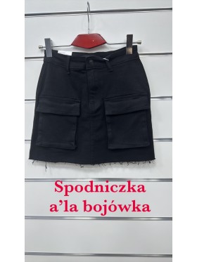 Spódnica krótka jeansowa damska ,size xs-xl, paczka 10szt,