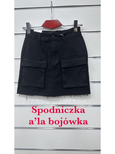 Spódnica krótka jeansowa damska ,size xs-xl, paczka 10szt,