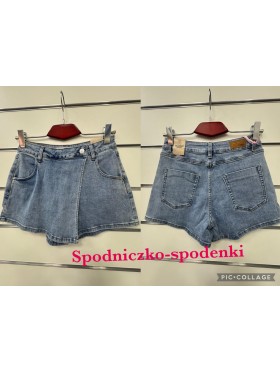 Spódnica krótka jeansowa damska ,size xs-xl, paczka 12szt,