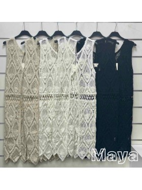 Sukienki damskie Włoskie ,size UNI, paczka 6szt,mix kolor