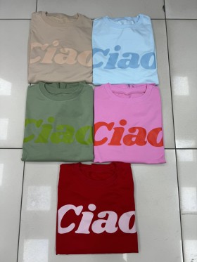 Bluzy  damskie polskie, Size uni,paczka 6szt,mix kolor