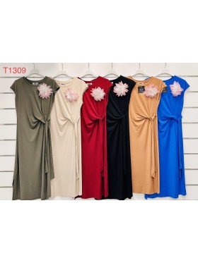 Sukienki damskie wloskie, Size uni ,paczka 6szt,mix kolor