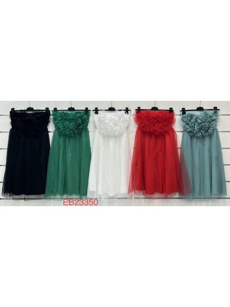 Sukienki damskie wloskie, Size uni ,paczka 6szt,mix kolor