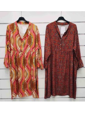 Sukienki damskie wloskie, Size uni ,paczka 6szt,mix kolor