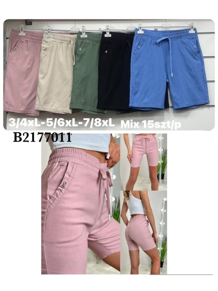 Spodenki damskie ,size 3-8xl, paczka 15szt,mix kolor