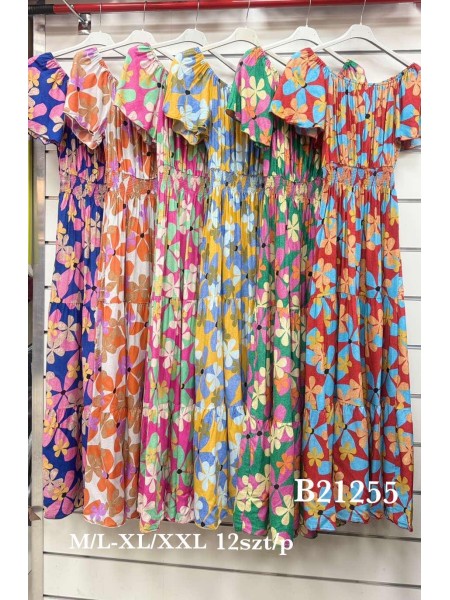 Sukienki damskie ,size m-2xl, paczka 12szt,mix kolor