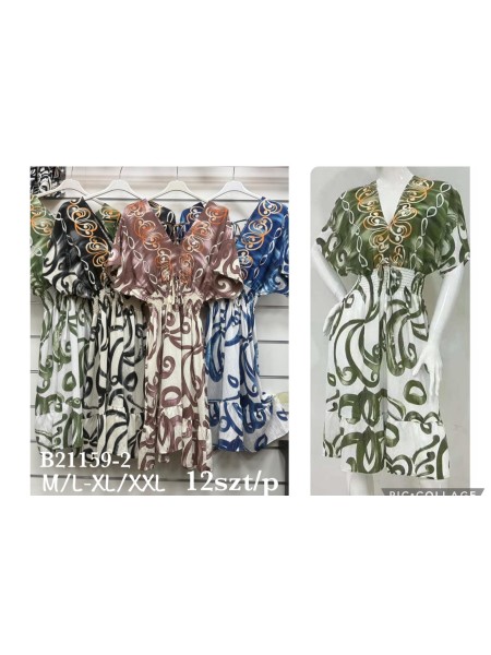 Sukienki damskie ,size m-2xl, paczka 12szt,mix kolor