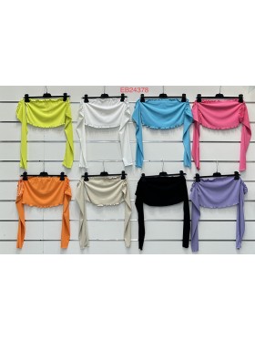 Bluzki damskie wloskie, Size uni ,paczka 6szt,mix kolor