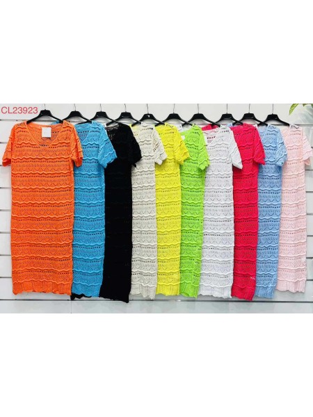 Sukienki damskie wloskie, Size uni ,paczka 6szt,mix kolor
