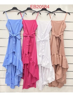 Sukienki damskie wloskie, Size uni ,paczka 6szt,mix kolor