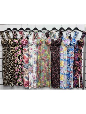 Sukienki damskie wloskie, Size uni ,paczka 6szt,mix kolor