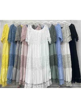 Sukienki  damskie wloskie , Size uni,paczka 6szt,mix kolor
