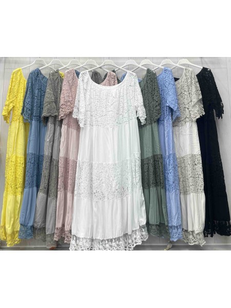 Sukienki  damskie wloskie , Size uni,paczka 6szt,mix kolor