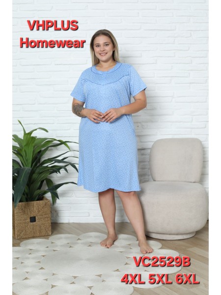 Koszule nocne damskie tureckie, Size 4xl-6xl,paczka 10szt,mix kolor