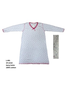 Koszule nocne damskie , Size l-4xl,paczka 10szt,1kolor