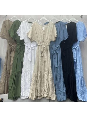 Sukienki damskie wloskie, Size uni,paczka 6szt,mix kolor