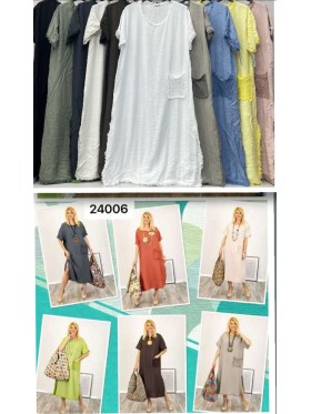 Sukienki damskie wloskie, Size uni,paczka 6szt,mix kolor