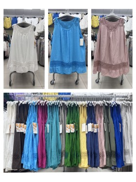 Sukienki damskie wloskie, Size uni,paczka 6szt,mix kolor