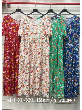 Sukienki damskie ,size m-2xl, paczka 12szt,mix kolor