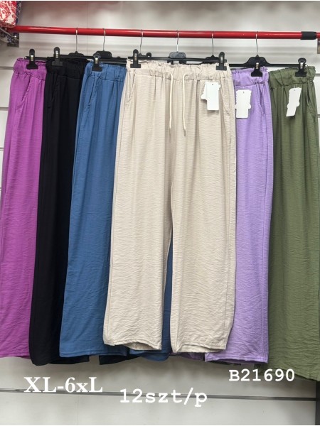 Spodnie damskie ,size xl-6xl, paczka 15szt,mix kolor