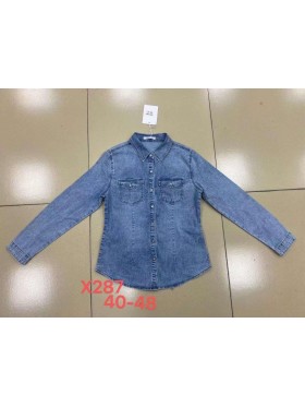 Kurtki jeansowe damskie ,size 40-48, paczka 10szt,