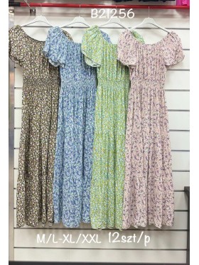 Sukienki damskie ,size m-2xl, paczka 12szt,mix kolor